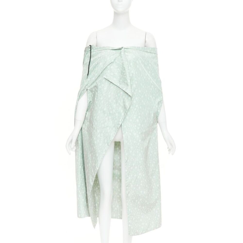 Prada 2021 Polka Dot Silk Taffeta Coat